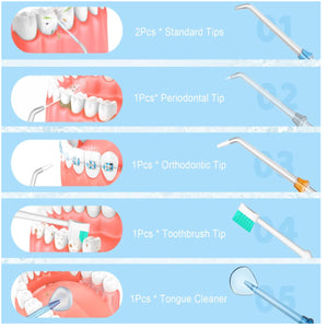 Portable Water Flosser And Pik For Dental Hygiene