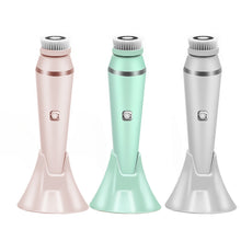 Load image into Gallery viewer, Pore No More 4-in-1 Facial Cleansing Brush Ultrasonic Multi Purpose Waterproof and Rechargeable