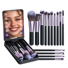 Load image into Gallery viewer, Bamboo Beauty Vanity Kit With LED Mirror