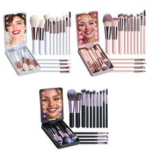 Load image into Gallery viewer, Bamboo Beauty Vanity Kit With LED Mirror