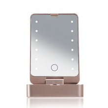 Load image into Gallery viewer, Bamboo Beauty Vanity Kit With LED Mirror
