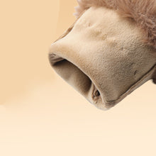 Load image into Gallery viewer, Luciana Quiet Luxury Gloves with Fur Cuff and Touchscreen Functionality