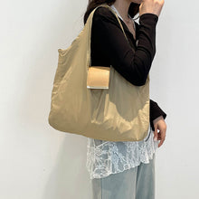 Load image into Gallery viewer, VintageFold Nylon Tote with Keychain Charm Eco-Friendly Folding Shoulder Bag Vista Shops