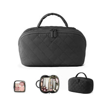 Load image into Gallery viewer, Stuffy Puffy 2PC Cosmetic and Jewellery Organizer With Toiletry Bag Large And Lays Flat Vista Shops