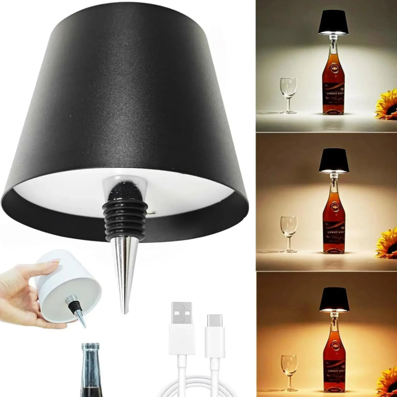 Napa Glow LED  Ambient Wine Bottle Lamp Instant And Rechargeable