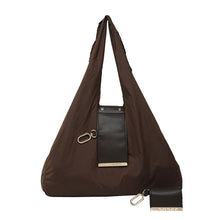 Load image into Gallery viewer, VintageFold Nylon Tote with Keychain Charm Eco-Friendly Folding Shoulder Bag Vista Shops