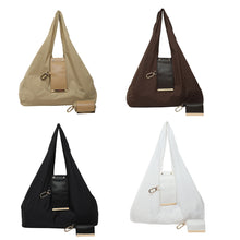 Load image into Gallery viewer, VintageFold Nylon Tote with Keychain Charm Eco-Friendly Folding Shoulder Bag Vista Shops