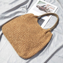 Load image into Gallery viewer, Resort Ready Woven Straw Carryall Tote
