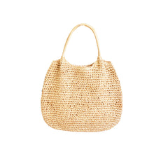 Load image into Gallery viewer, Resort Ready Woven Straw Carryall Tote