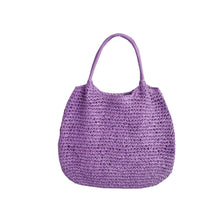 Load image into Gallery viewer, Resort Ready Woven Straw Carryall Tote
