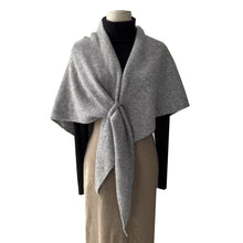 Load image into Gallery viewer, Cozy Chic Cape Triangle Knit Winter Wool Wrap