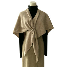 Load image into Gallery viewer, Cozy Chic Cape Triangle Knit Winter Wool Wrap
