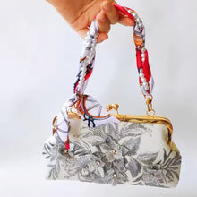 Load image into Gallery viewer, Pearly Girly Anti-Drop Phone Wristlet with Silken Scarf and Pearl Accents