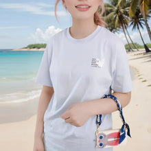 Load image into Gallery viewer, Pearly Girly Anti-Drop Phone Wristlet with Silken Scarf and Pearl Accents