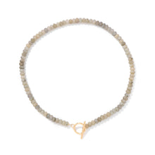 Load image into Gallery viewer, Ariana Quartz and Gold toned Toggle Necklace
