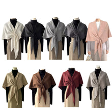 Load image into Gallery viewer, Cozy Chic Cape Triangle Knit Winter Wool Wrap