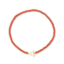 Load image into Gallery viewer, Ariana Quartz and Gold toned Toggle Necklace
