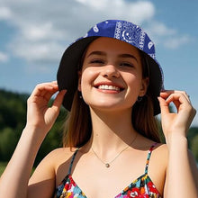 Load image into Gallery viewer, Bandana on the Beach Reversible Bucket Hat
