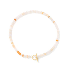 Load image into Gallery viewer, Ariana Quartz and Gold toned Toggle Necklace