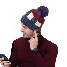 Load image into Gallery viewer, Rhythm Frost Knit Fleece-Lined Beanie With Headphones