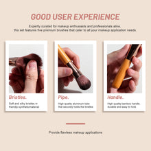 Load image into Gallery viewer, Bamboo Beauty Vanity Kit With LED Mirror