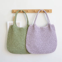 Load image into Gallery viewer, Resort Ready Woven Straw Carryall Tote
