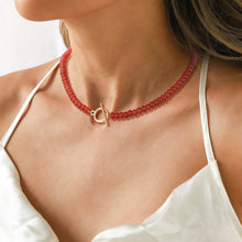 Load image into Gallery viewer, Ariana Quartz and Gold toned Toggle Necklace