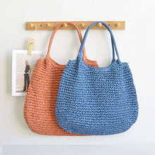 Load image into Gallery viewer, Resort Ready Woven Straw Carryall Tote
