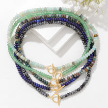 Load image into Gallery viewer, Ariana Quartz and Gold toned Toggle Necklace