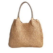 Load image into Gallery viewer, Resort Ready Woven Straw Carryall Tote