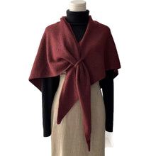 Load image into Gallery viewer, Cozy Chic Cape Triangle Knit Winter Wool Wrap