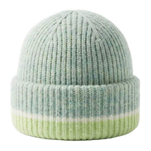Load image into Gallery viewer, Solstice Stripe Beanie, Colorblocked Knit Winter Hat for Women