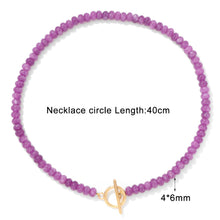 Load image into Gallery viewer, Ariana Quartz and Gold toned Toggle Necklace