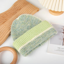 Load image into Gallery viewer, Solstice Stripe Beanie, Colorblocked Knit Winter Hat for Women
