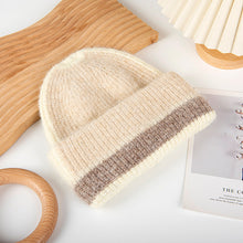 Load image into Gallery viewer, Solstice Stripe Beanie, Colorblocked Knit Winter Hat for Women