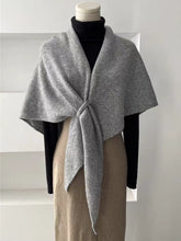 Load image into Gallery viewer, Cozy Chic Cape Triangle Knit Winter Wool Wrap