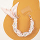 Load image into Gallery viewer, Pearly Girly Anti-Drop Phone Wristlet with Silken Scarf and Pearl Accents