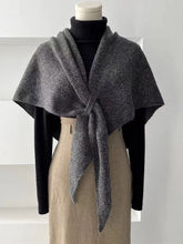Load image into Gallery viewer, Cozy Chic Cape Triangle Knit Winter Wool Wrap