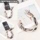 Load image into Gallery viewer, Pearly Girly Anti-Drop Phone Wristlet with Silken Scarf and Pearl Accents