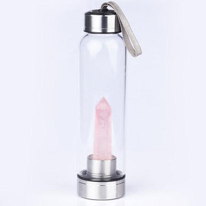 Pure Essence Natural Stone Infused Water In Glass Bottle