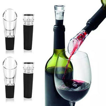 Load image into Gallery viewer, Pour And Preserve Wine Bottle Spouts And Stoppers Set Of 4 - VistaShops - 1