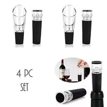 Load image into Gallery viewer, Pour And Preserve Wine Bottle Spouts And Stoppers Set Of 4 - VistaShops - 2